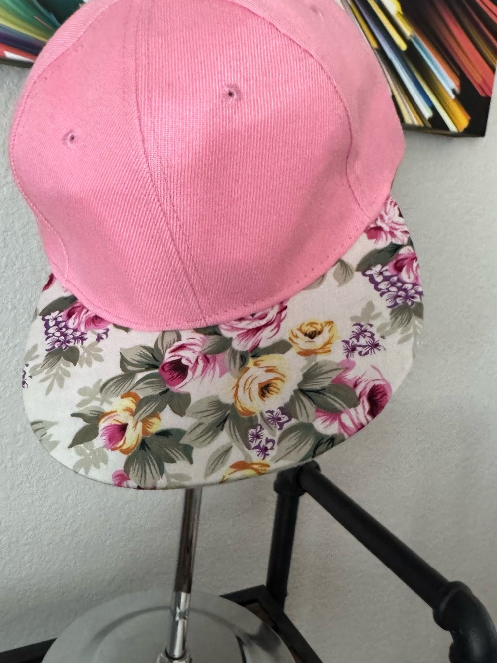 Floral Baseball Snapback Cap